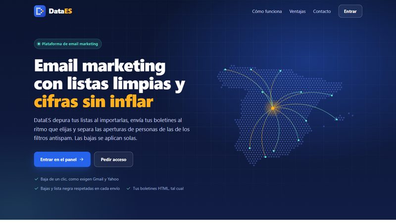Portada de la web de DataES